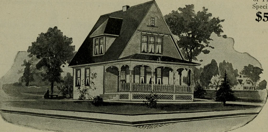 An illustration from Builder's architectural drawing self-taught : containing descriptions of drawing instruments and accessories, with rules for using them, and hints as to their care and management ..., 1903, leaf 343