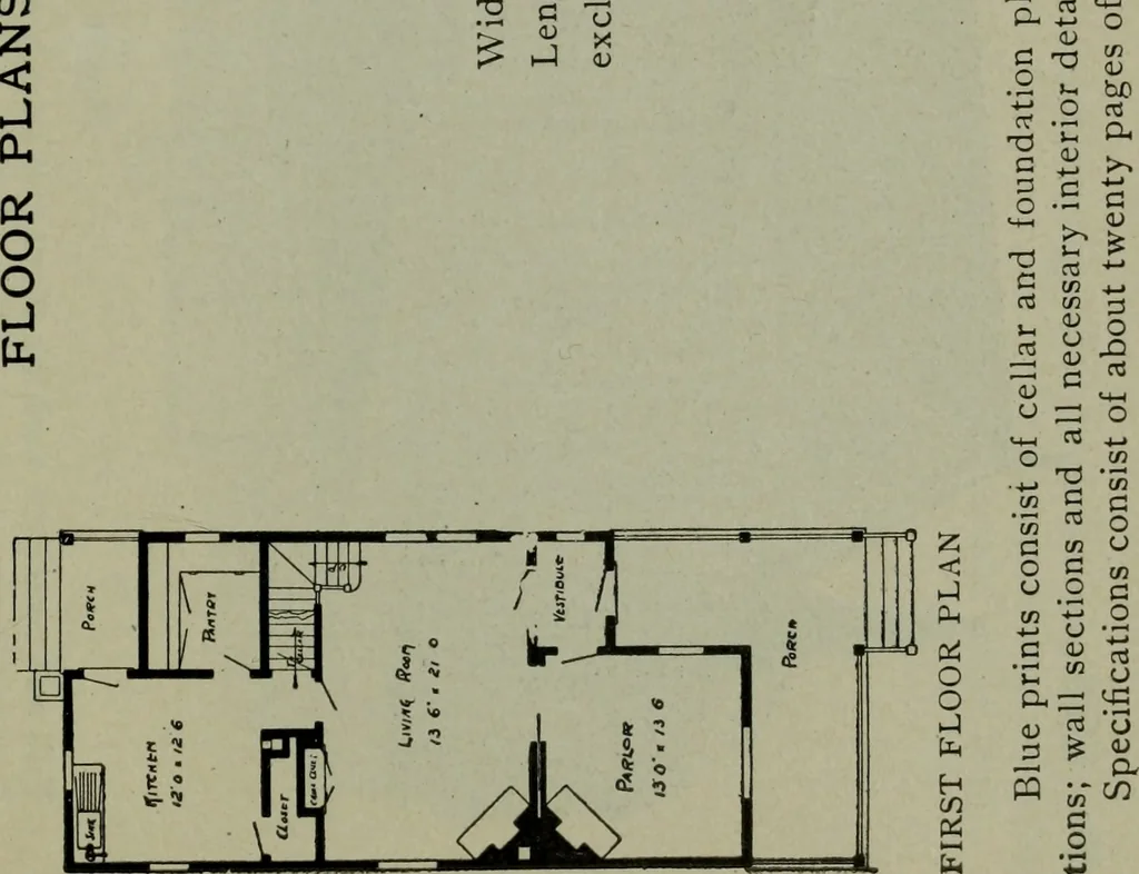 An illustration from Builder's architectural drawing self-taught : containing descriptions of drawing instruments and accessories, with rules for using them, and hints as to their care and management ..., 1903, leaf 356