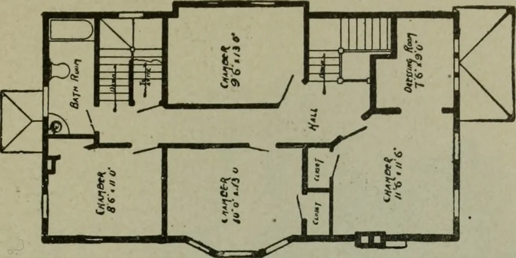An illustration from Builder's architectural drawing self-taught : containing descriptions of drawing instruments and accessories, with rules for using them, and hints as to their care and management ..., 1903, leaf 360