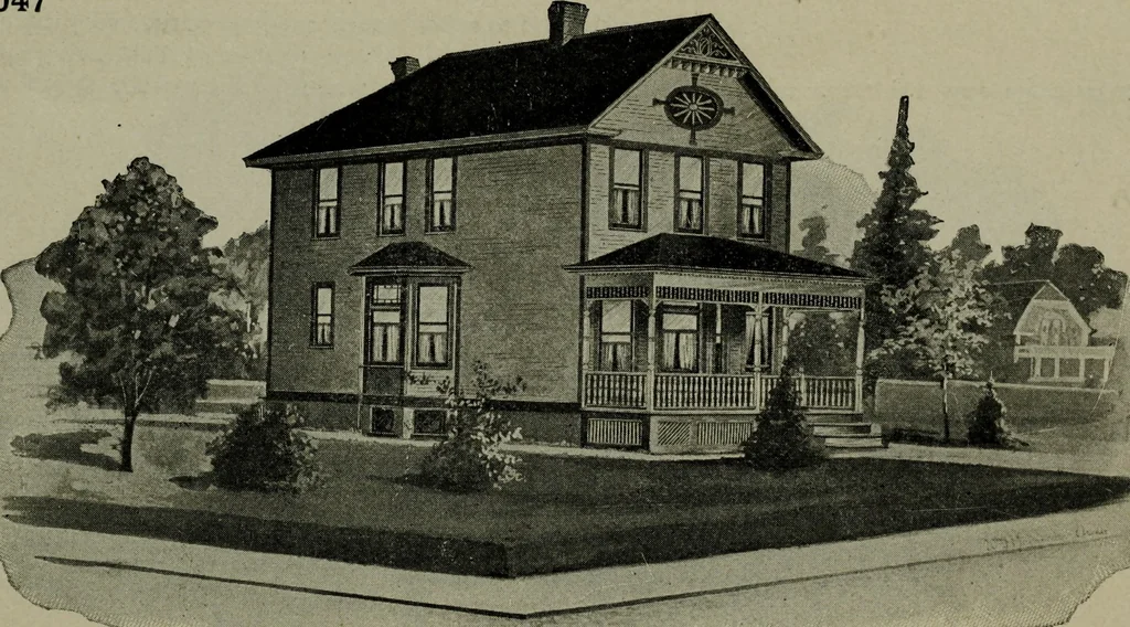 An illustration from Builder's architectural drawing self-taught : containing descriptions of drawing instruments and accessories, with rules for using them, and hints as to their care and management ..., 1903, leaf 363