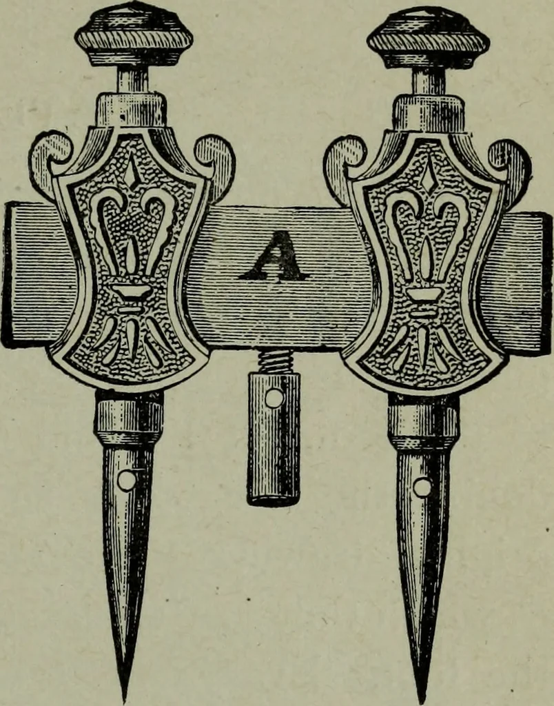 An illustration from Builder's architectural drawing self-taught : containing descriptions of drawing instruments and accessories, with rules for using them, and hints as to their care and management ..., 1903, leaf 45