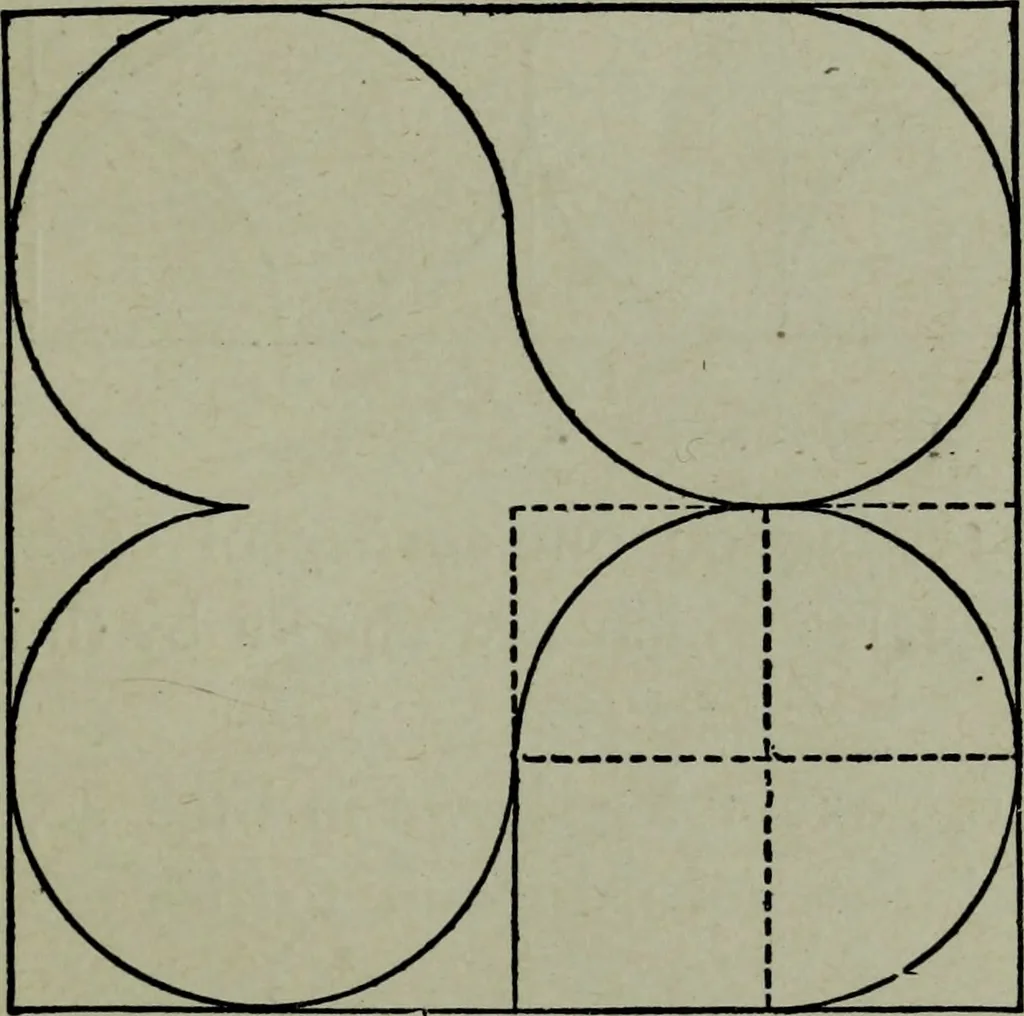 An illustration from Builder's architectural drawing self-taught : containing descriptions of drawing instruments and accessories, with rules for using them, and hints as to their care and management ..., 1903, leaf 77