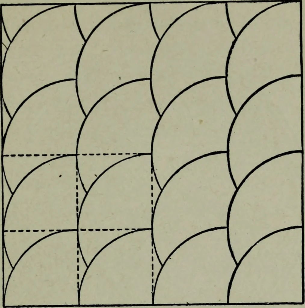 An illustration from Builder's architectural drawing self-taught : containing descriptions of drawing instruments and accessories, with rules for using them, and hints as to their care and management ..., 1903, leaf 79