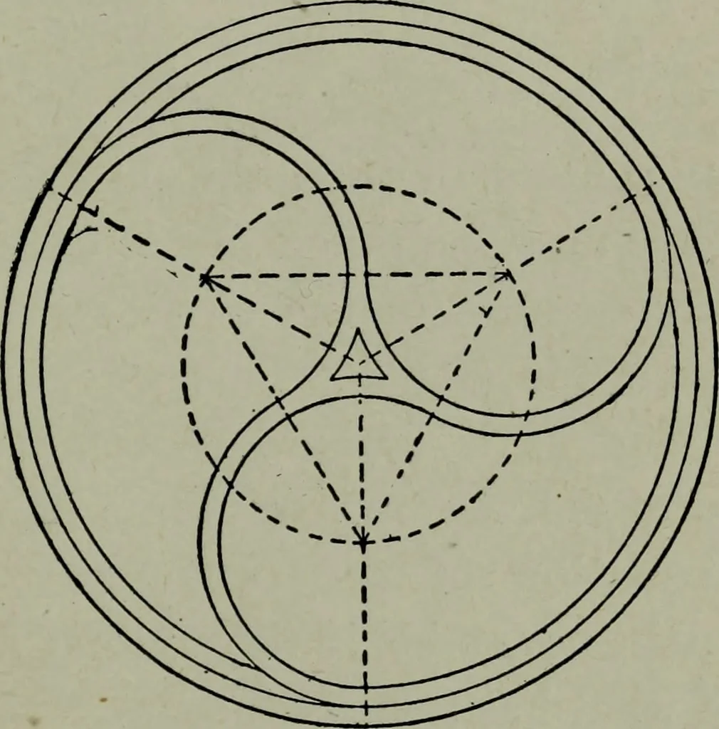 An illustration from Builder's architectural drawing self-taught : containing descriptions of drawing instruments and accessories, with rules for using them, and hints as to their care and management ..., 1903, leaf 79