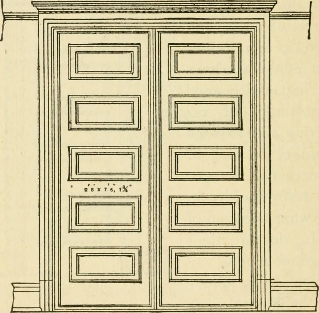 An illustration from Builders' architectural drawing self-taught : containing descriptions of drawing instruments and accessories, with rules for using them, and hints as to their care and management ..., 1917, leaf 177