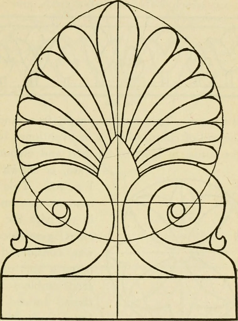 An illustration from Builders' architectural drawing self-taught : containing descriptions of drawing instruments and accessories, with rules for using them, and hints as to their care and management ..., 1917, leaf 210