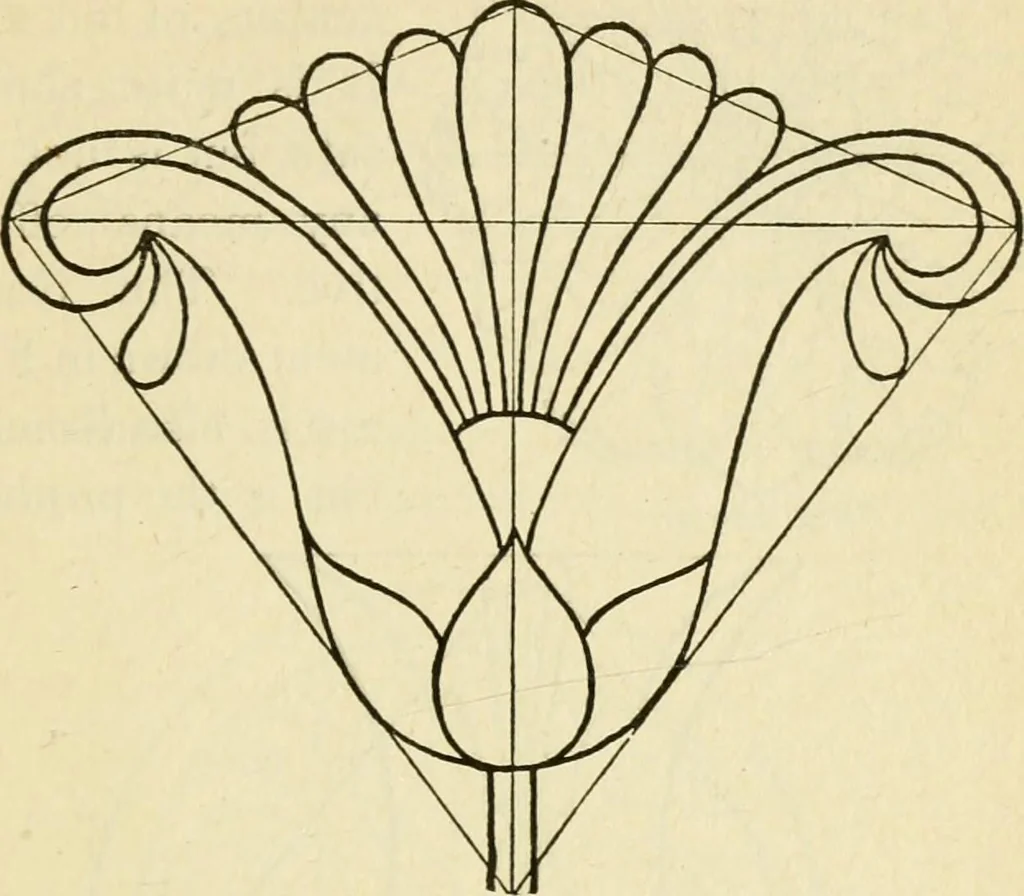 An illustration from Builders' architectural drawing self-taught : containing descriptions of drawing instruments and accessories, with rules for using them, and hints as to their care and management ..., 1917, leaf 212