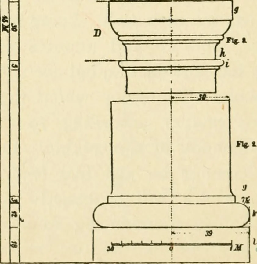 An illustration from Builders' architectural drawing self-taught : containing descriptions of drawing instruments and accessories, with rules for using them, and hints as to their care and management ..., 1917, leaf 257