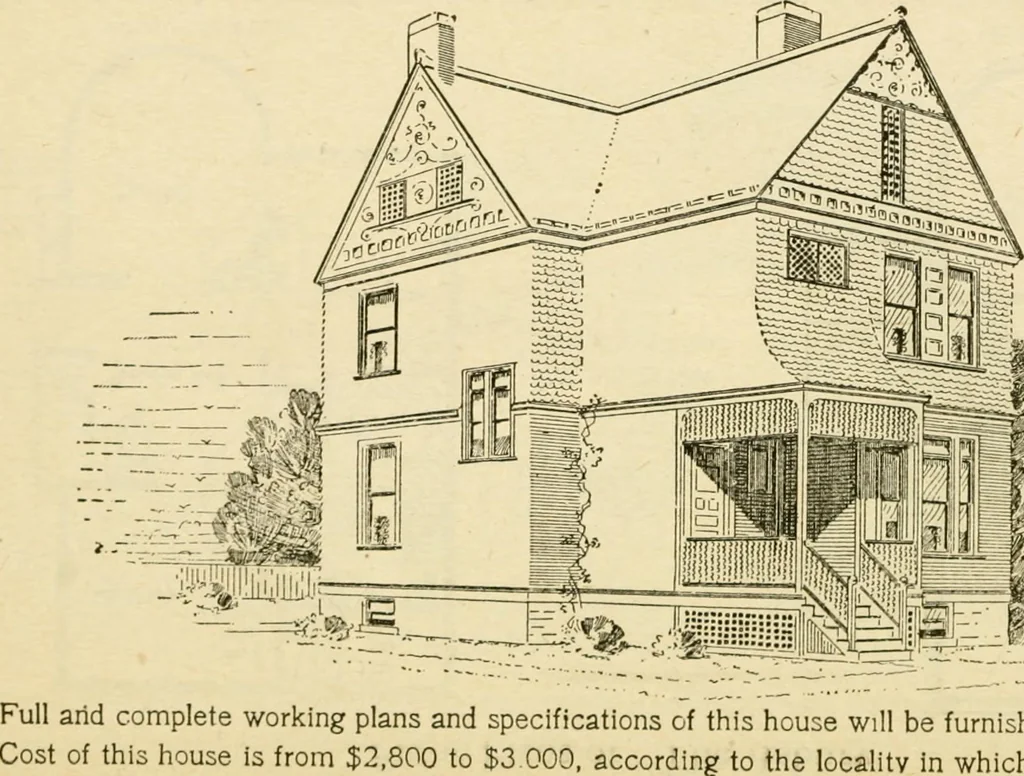 An illustration from Builders' architectural drawing self-taught : containing descriptions of drawing instruments and accessories, with rules for using them, and hints as to their care and management ..., 1917, leaf 325
