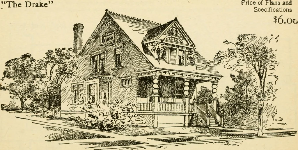 An illustration from Builders' architectural drawing self-taught : containing descriptions of drawing instruments and accessories, with rules for using them, and hints as to their care and management ..., 1917, leaf 327
