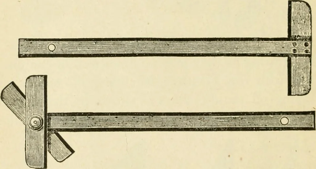 An illustration from Builders' architectural drawing self-taught : containing descriptions of drawing instruments and accessories, with rules for using them, and hints as to their care and management ..., 1917, leaf 33