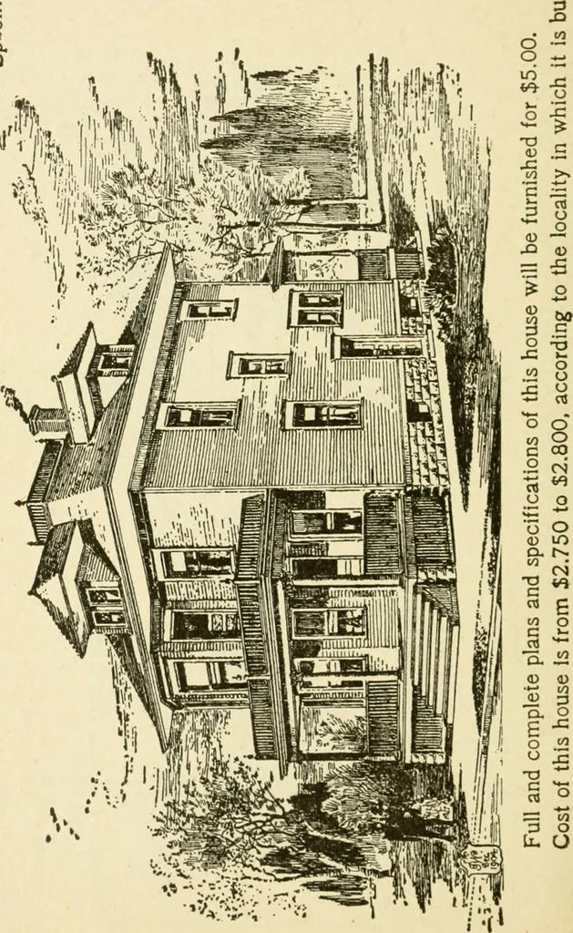 An illustration from Builders' architectural drawing self-taught : containing descriptions of drawing instruments and accessories, with rules for using them, and hints as to their care and management ..., 1917, leaf 333