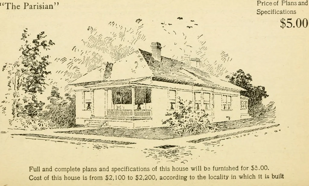 An illustration from Builders' architectural drawing self-taught : containing descriptions of drawing instruments and accessories, with rules for using them, and hints as to their care and management ..., 1917, leaf 339