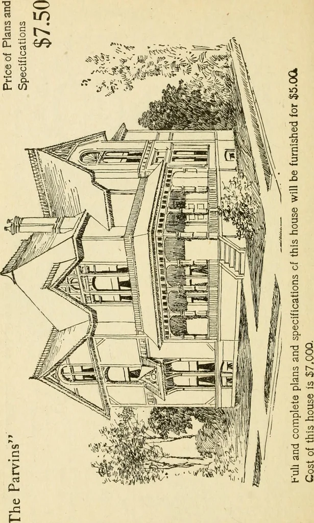 An illustration from Builders' architectural drawing self-taught : containing descriptions of drawing instruments and accessories, with rules for using them, and hints as to their care and management ..., 1917, leaf 343
