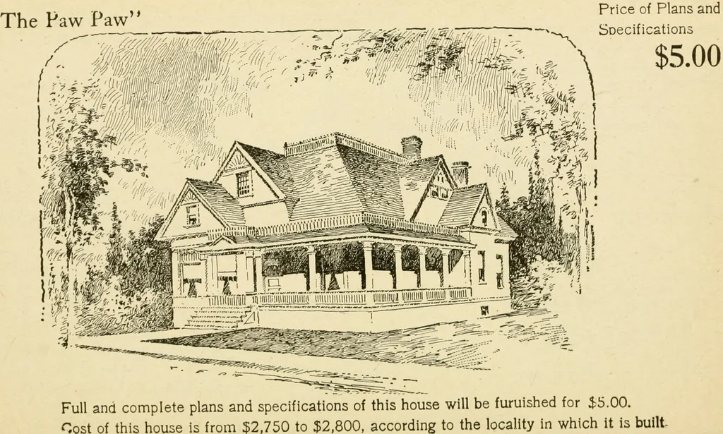 An illustration from Builders' architectural drawing self-taught : containing descriptions of drawing instruments and accessories, with rules for using them, and hints as to their care and management ..., 1917, leaf 345
