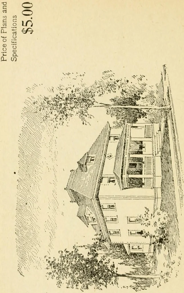 An illustration from Builders' architectural drawing self-taught : containing descriptions of drawing instruments and accessories, with rules for using them, and hints as to their care and management ..., 1917, leaf 347