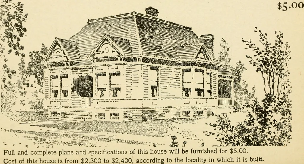 An illustration from Builders' architectural drawing self-taught : containing descriptions of drawing instruments and accessories, with rules for using them, and hints as to their care and management ..., 1917, leaf 349