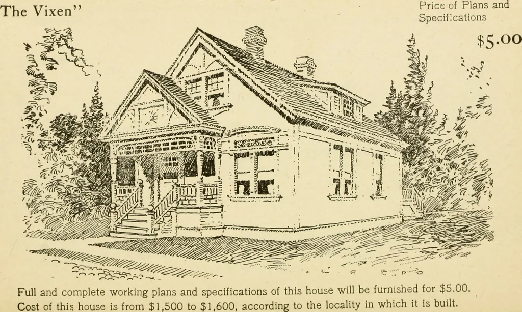 An illustration from Builders' architectural drawing self-taught : containing descriptions of drawing instruments and accessories, with rules for using them, and hints as to their care and management ..., 1917, leaf 357