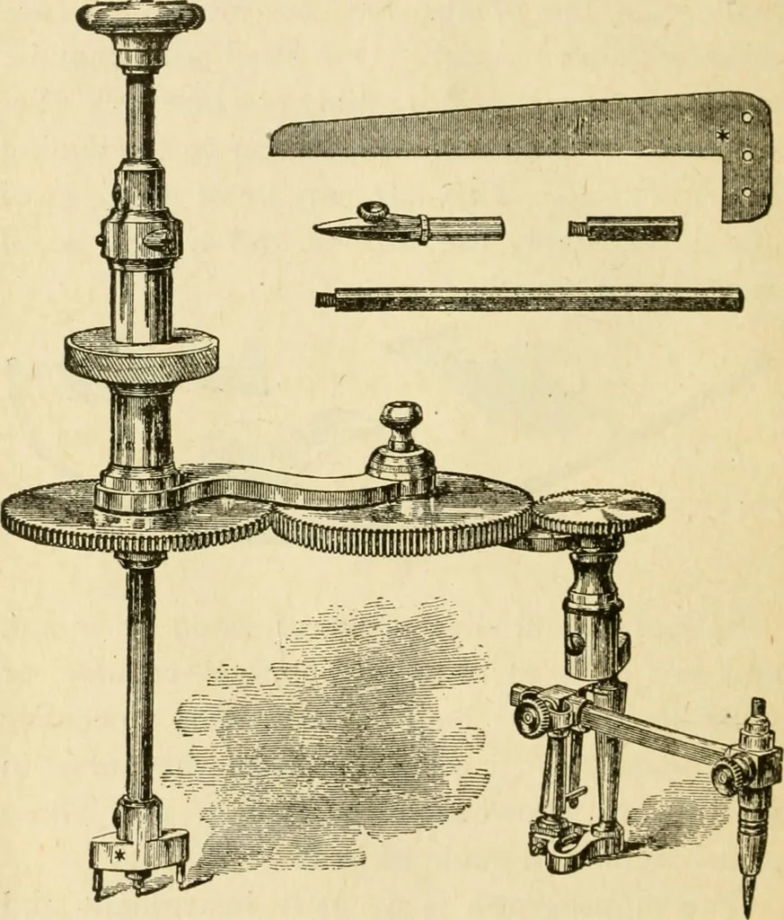An illustration from Builders' architectural drawing self-taught : containing descriptions of drawing instruments and accessories, with rules for using them, and hints as to their care and management ..., 1917, leaf 41