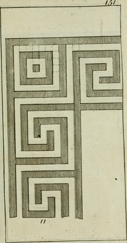An illustration from The builder's director, or bench-mate : being a pocket-treasury of the Grecian, Roman and Gothic orders of architecture ... : wherein the orders of Andrea Palladio are truly laid down, free from erroneous measures ..., 1751, leaf 178