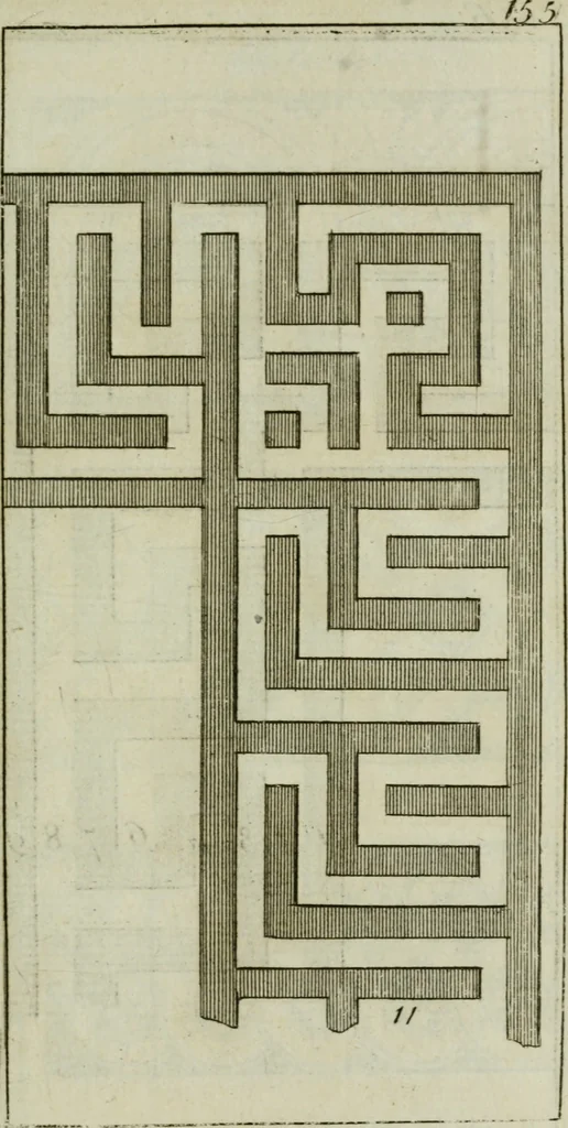An illustration from The builder's director, or bench-mate : being a pocket-treasury of the Grecian, Roman and Gothic orders of architecture ... : wherein the orders of Andrea Palladio are truly laid down, free from erroneous measures ..., 1751, leaf 182