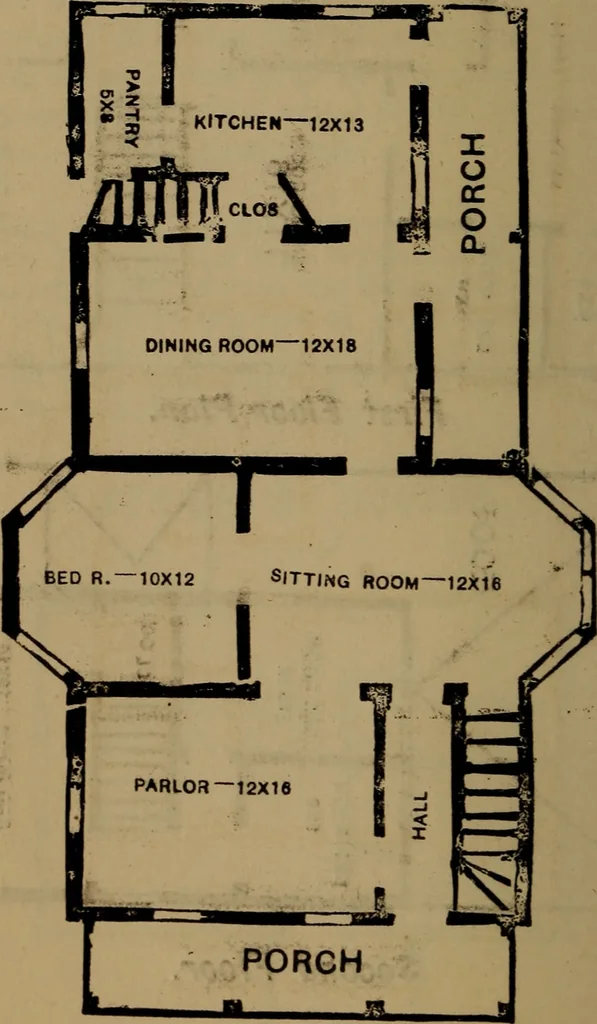 An illustration from Builders' guide and pocket companion, 1885, leaf 77