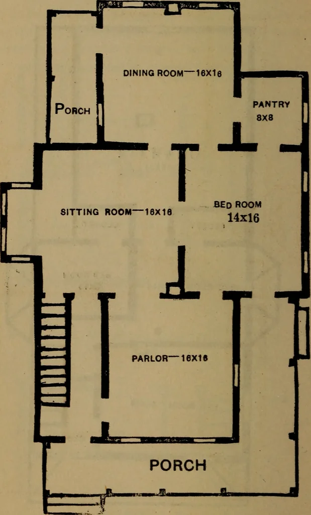 An illustration from Builders' guide and pocket companion, 1885, leaf 79