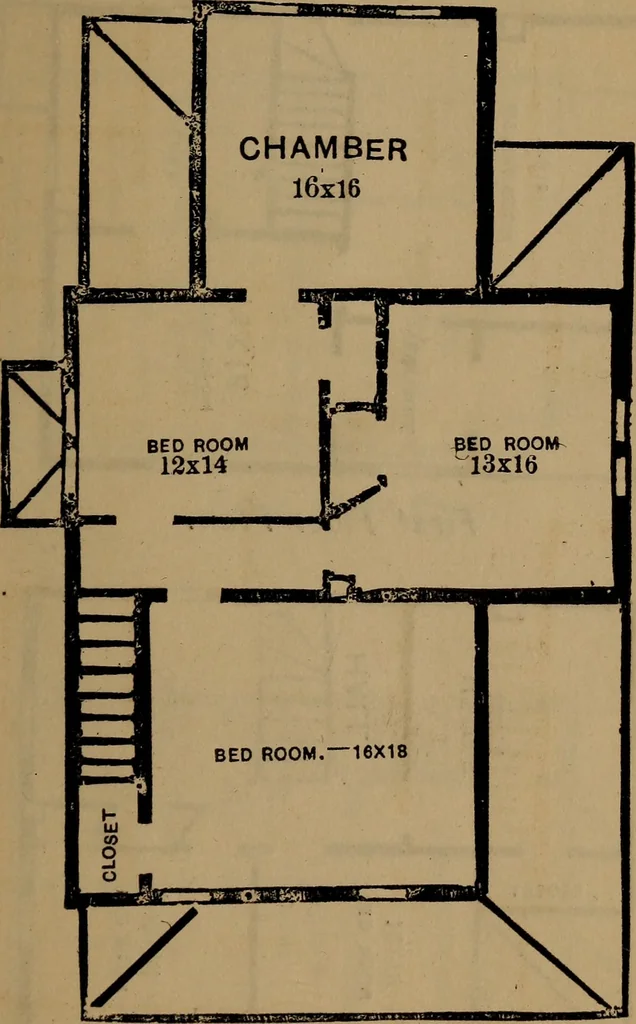 An illustration from Builders' guide and pocket companion, 1885, leaf 80