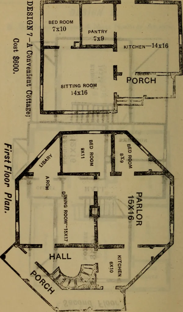 An illustration from Builders' guide and pocket companion, 1885, leaf 85