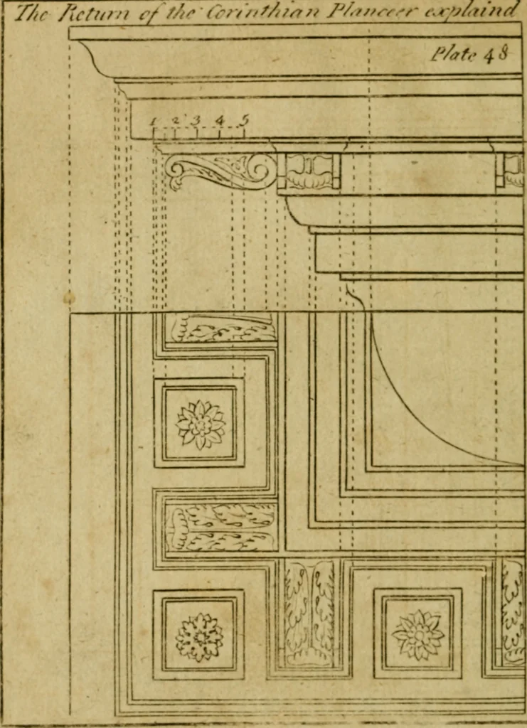 An illustration from The builder's jewel, or, The youth's instructor and workman's remembrancer : explaining short and easy rules, made familiar to the meanest capacity, for drawing and working, 1768, leaf 123