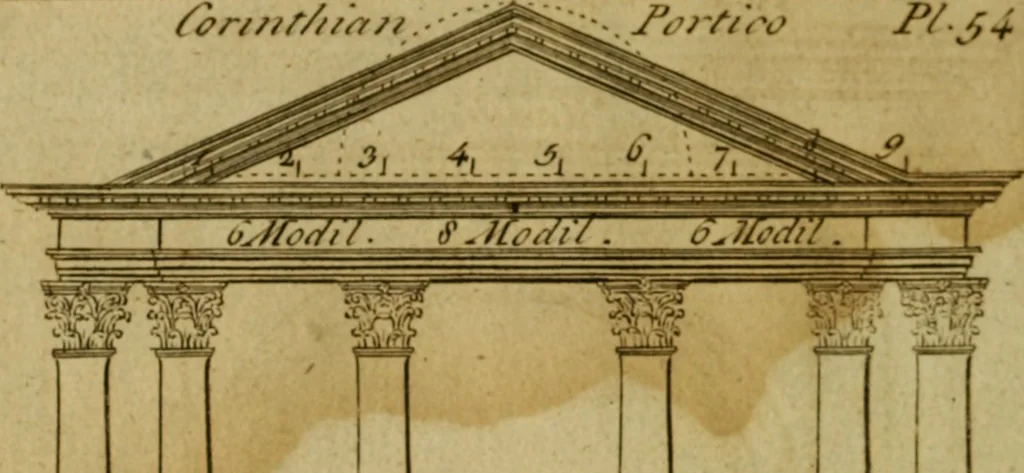An illustration from The builder's jewel, or, The youth's instructor and workman's remembrancer : explaining short and easy rules, made familiar to the meanest capacity, for drawing and working, 1768, leaf 135