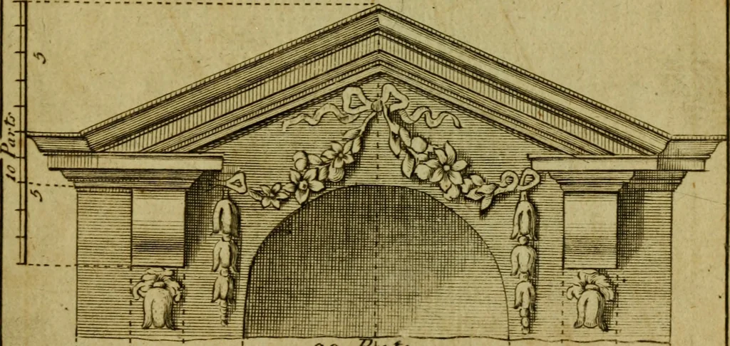 An illustration from The builder's jewel, or, The youth's instructor and workman's remembrancer : explaining short and easy rules, made familiar to the meanest capacity, for drawing and working, 1768, leaf 164