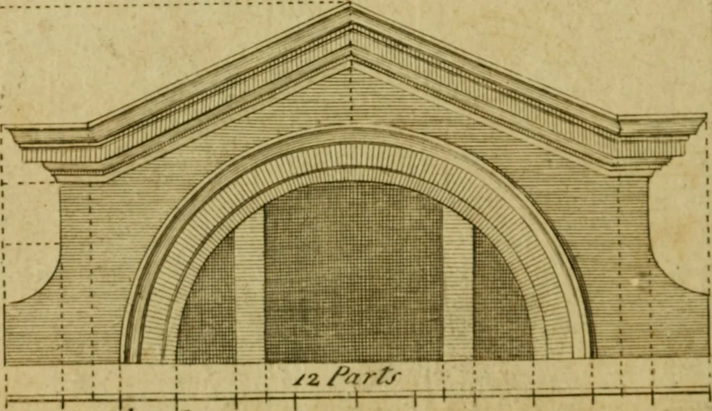 An illustration from The builder's jewel, or, The youth's instructor and workman's remembrancer : explaining short and easy rules, made familiar to the meanest capacity, for drawing and working, 1768, leaf 167