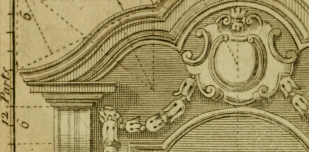 An illustration from The builder's jewel, or, The youth's instructor and workman's remembrancer : explaining short and easy rules, made familiar to the meanest capacity, for drawing and working, 1768, leaf 171