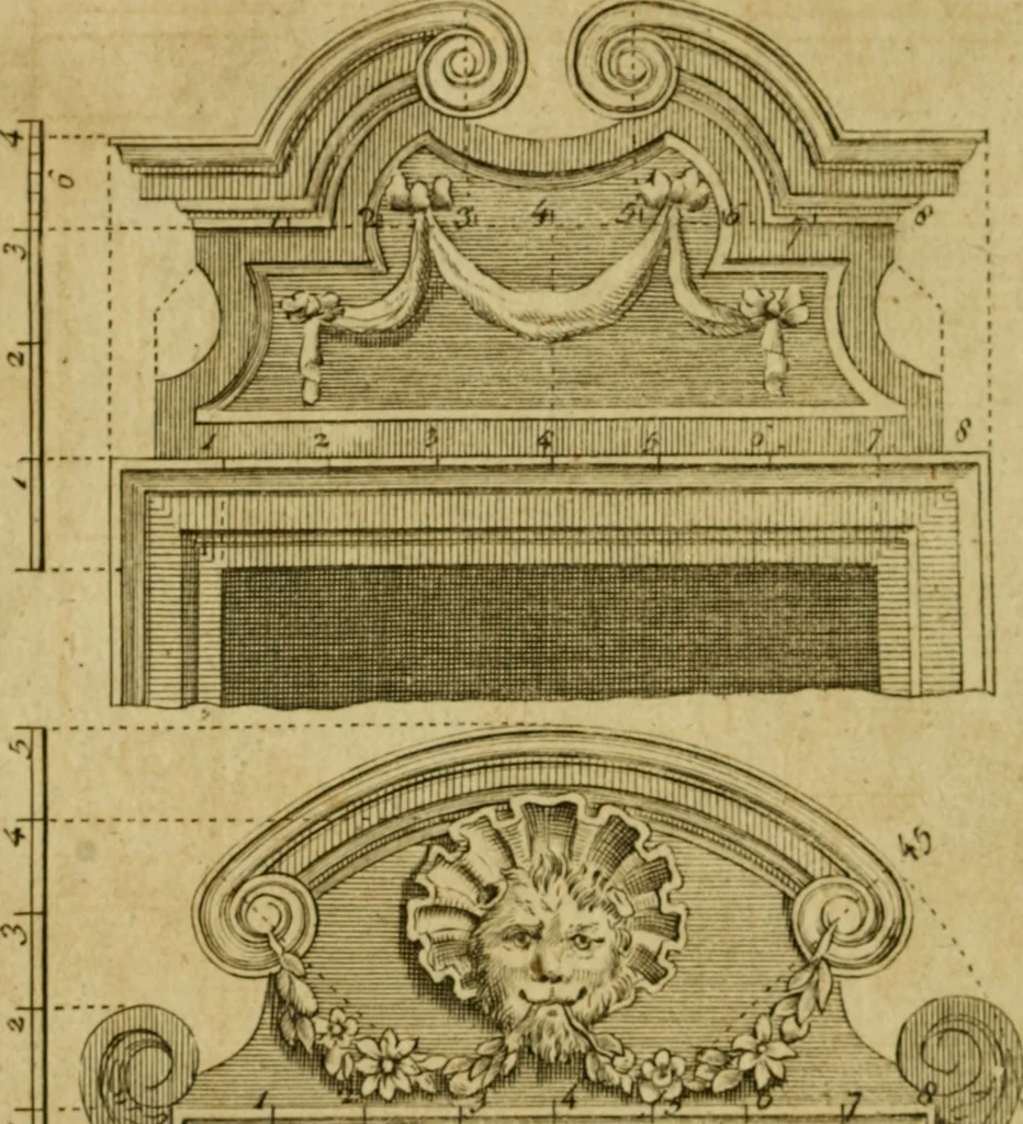 An illustration from The builder's jewel, or, The youth's instructor and workman's remembrancer : explaining short and easy rules, made familiar to the meanest capacity, for drawing and working, 1768, leaf 175