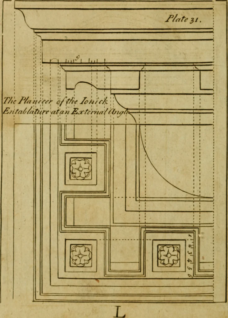 An illustration from The builder's jewel, or, The youth's instructor and workman's remembrancer : explaining short and easy rules, made familiar to the meanest capacity, for drawing and working, 1768, leaf 89