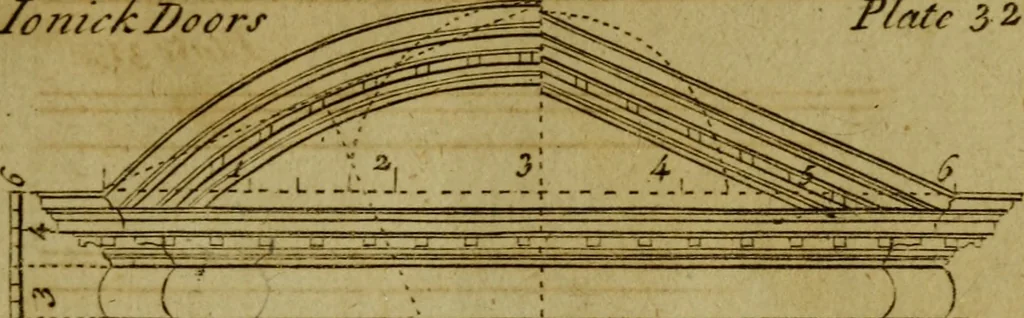 An illustration from The builder's jewel, or, The youth's instructor and workman's remembrancer : explaining short and easy rules, made familiar to the meanest capacity, for drawing and working, 1768, leaf 90