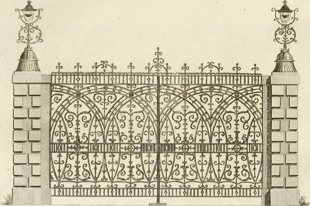 An illustration from The builder's magazine, or, A universal dictionary for architects, carpenters, masons, bricklayers, &c. as well as for every gentleman who would wish to be a competent judge of the elegant and necessary art of building : consisting of designs in architecture ... : together with the plans and sections serving as an unerring assistant in the construction of any building, from a palace to a cottage ..., 1800, leaf 136