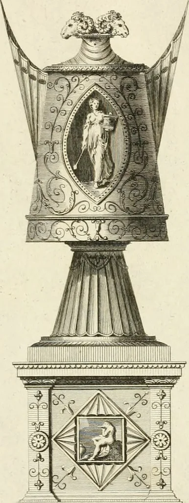 An illustration from The builder's magazine, or, A universal dictionary for architects, carpenters, masons, bricklayers, &c. as well as for every gentleman who would wish to be a competent judge of the elegant and necessary art of building : consisting of designs in architecture ... : together with the plans and sections serving as an unerring assistant in the construction of any building, from a palace to a cottage ..., 1800, leaf 150