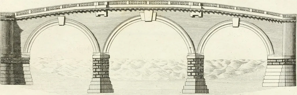 An illustration from The builder's magazine, or, A universal dictionary for architects, carpenters, masons, bricklayers, &c. as well as for every gentleman who would wish to be a competent judge of the elegant and necessary art of building : consisting of designs in architecture ... : together with the plans and sections serving as an unerring assistant in the construction of any building, from a palace to a cottage ..., 1800, leaf 26