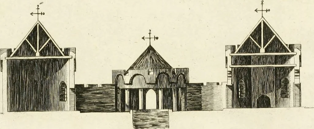 An illustration from The builder's magazine, or, A universal dictionary for architects, carpenters, masons, bricklayers, &c. as well as for every gentleman who would wish to be a competent judge of the elegant and necessary art of building : consisting of designs in architecture ... : together with the plans and sections serving as an unerring assistant in the construction of any building, from a palace to a cottage ..., 1800, leaf 284