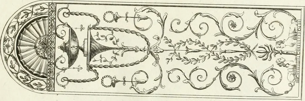 An illustration from The builder's magazine, or, A universal dictionary for architects, carpenters, masons, bricklayers, &c. as well as for every gentleman who would wish to be a competent judge of the elegant and necessary art of building : consisting of designs in architecture ... : together with the plans and sections serving as an unerring assistant in the construction of any building, from a palace to a cottage ..., 1800, leaf 30
