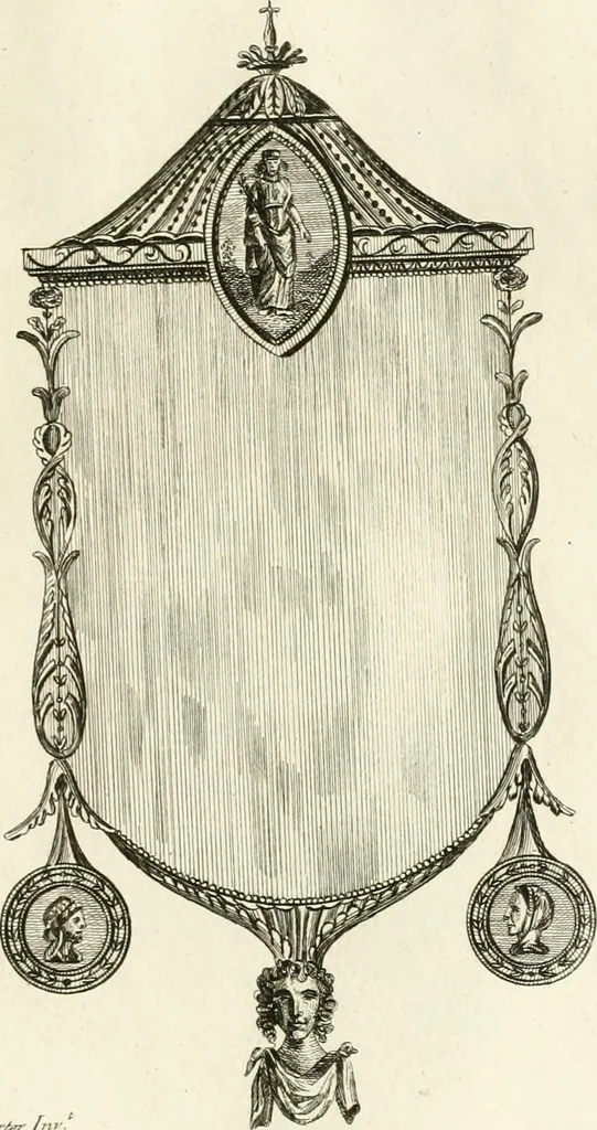 An illustration from The builder's magazine, or, A universal dictionary for architects, carpenters, masons, bricklayers, &c. as well as for every gentleman who would wish to be a competent judge of the elegant and necessary art of building : consisting of designs in architecture ... : together with the plans and sections serving as an unerring assistant in the construction of any building, from a palace to a cottage ..., 1800, leaf 316