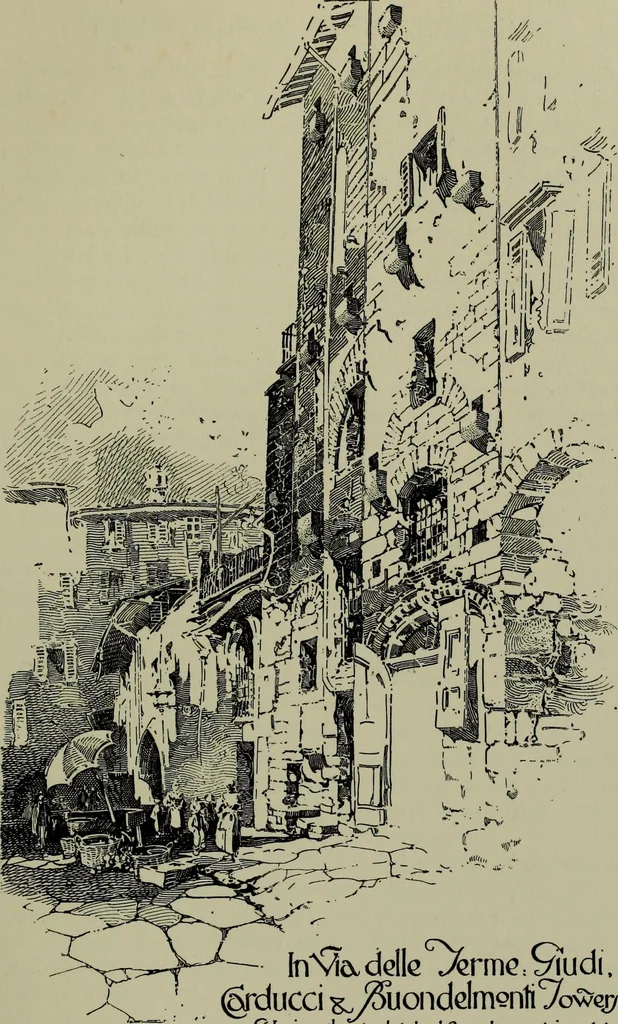 An illustration from The builders of Florence, 1907, leaf 104