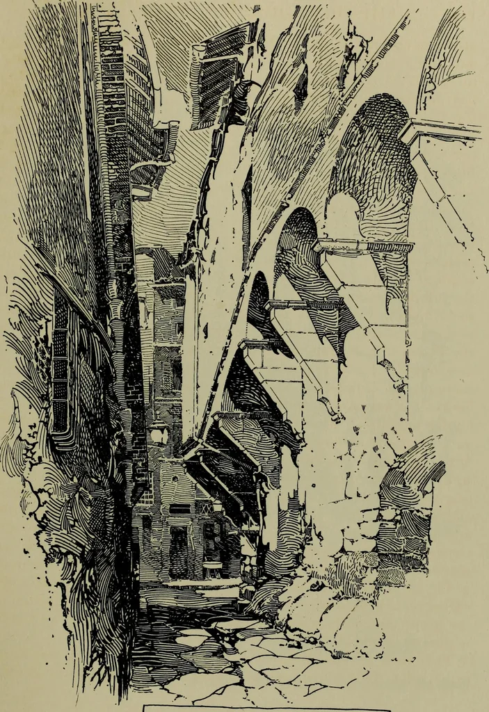 An illustration from The builders of Florence, 1907, leaf 136