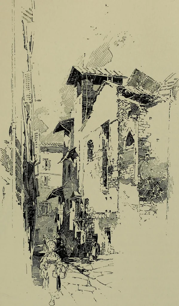 An illustration from The builders of Florence, 1907, leaf 154