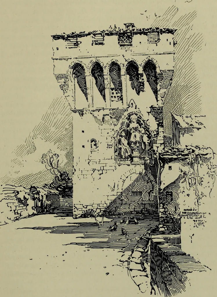 An illustration from The builders of Florence, 1907, leaf 344
