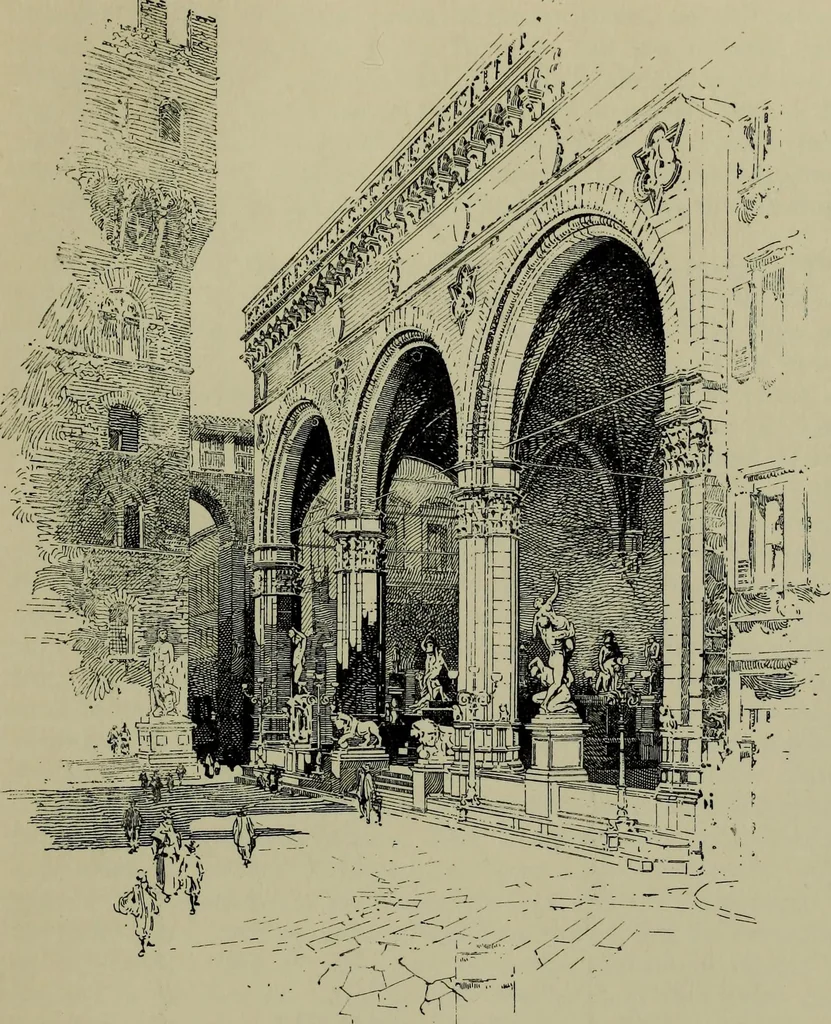 An illustration from The builders of Florence, 1907, leaf 406