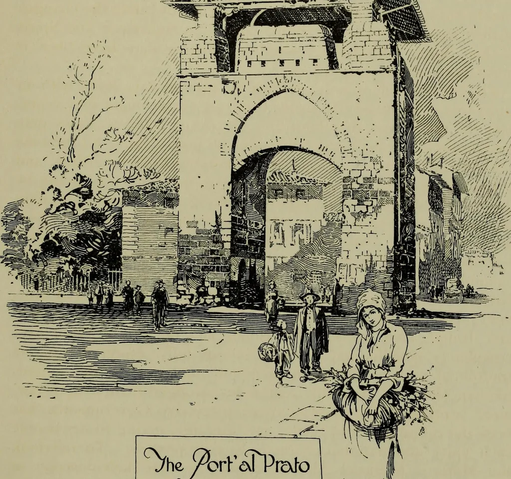 An illustration from The builders of Florence, 1907, leaf 70