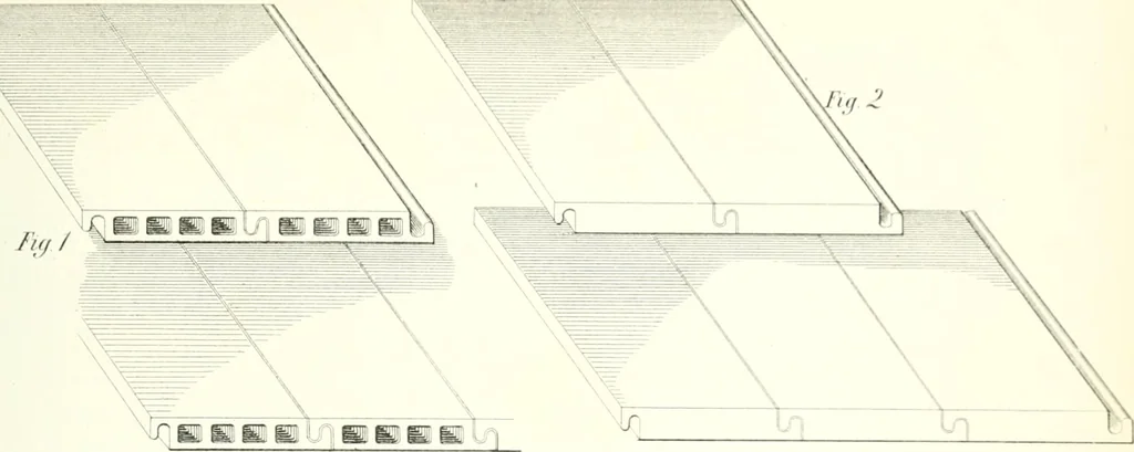 An illustration from The builder's practical director; or, Buildings for all classes, containing plans, sections and elevations for the erection of cottages, villas, farm buildings, dispensaries, public schools, &c., with detailed estimates, quantities, prices, &c. .., 1855, leaf 122